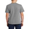 JustBlanks Youth Casual Short Sleeves 50/50 Cotton/Poly Core Blend Crew Neck T-Shirt - Athletic Heather - S view 2