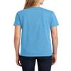 JustBlanks Women Short Sleeve Crew Neck Tee Shirt Regular Fit Tees for Womens - Aquatic Blue - L view 2