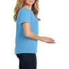 JustBlanks Women Short Sleeve Crew Neck Tee Shirt Regular Fit Tees for Womens - Aquatic Blue - L view 3