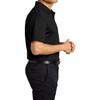 JustBlanks Short Sleeves Polo Shirts for Men's Lightweight Athletic Jersey Regular-fit Performance Polo Shirt for Men - Deep Black - X-Large view 2