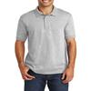 JustBlanks Mens Perfect Reliable Cotton Short Sleeves Core Blend Jersey Knit Polo Shirt - Ash - 3XL view 1
