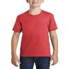 JustBlanks Youth Casual Short Sleeves Regular Fit Fan Favorite Blend Crew Neck T-Shirt - Bright Red Heather - S view 1