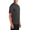 JustBlanks Mens Crew T-Shirt Performance Tee Work Out Shirt for Men Short Sleeve T-Shirt for Men - Charcoal - M view 4