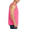 JustBlanks Mens Tank Tops Sleeveless Shirts for Men Workout Shirts for Men Tank T-Shirt Gym Sleeveless T-Shirt - Neon Pink - S view 3