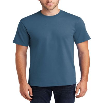 JustBlanks Mens 100% Cotton Casual Short Sleeves Regular Fit Essential T-Shirt - Carolina Blue - 2XL
