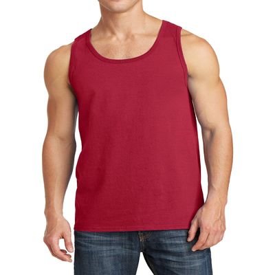 JustBlanks Mens Tank Tops Sleeveless Shirts for Men Workout Shirts for Men Tank T-Shirt Gym Sleeveless T-Shirt - Red - S
