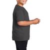 JustBlanks Youth Short Sleeves Regular Fit Casual Workout Performance Blend T-Shirt - Charcoal - M view 2