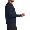 JustBlanks Mens Long Sleeves Regular Fit Casual Workout Performance Blend T-Shirt - Deep Navy - M view 2