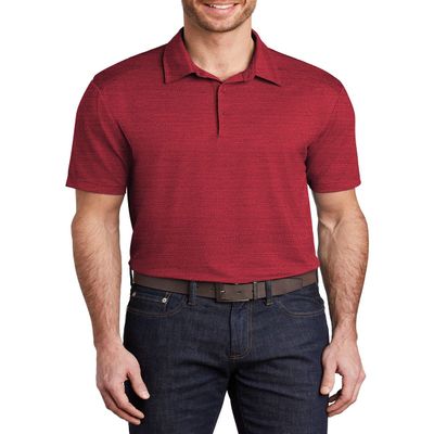 JustBlanks Short Sleeves Men's Polo Shirt Regular-fit Performance Jersey Lightweight Athletic Polo Shirt for Men - Red/Black - X-Small