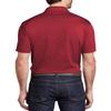 JustBlanks Short Sleeves Men's Polo Shirt Regular-fit Performance Jersey Lightweight Athletic Polo Shirt for Men - Red/Black - X-Small view 2