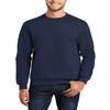 JustBlanks Cozy Fleece Sweatshirts for Men - Soft Plain Crewneck Pullover, Warm Crew Neck Mens Sweatshirt - Navy - L view 1