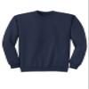 JustBlanks Cozy Fleece Sweatshirts for Men - Soft Plain Crewneck Pullover, Warm Crew Neck Mens Sweatshirt - Navy - L view 4
