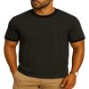 JustBlanks Men's Ringer Tee Shirt - Cotton T-Shirts Short Sleeves Crewneck T-Shirt for Men - Dark Heather Grey/Jet Black - S view 1