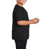 JustBlanks Youth Short Sleeves Regular Fit Casual Workout Performance Blend T-Shirt - Jet Black - XS view 2