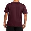 JustBlanks Mens Crew T-Shirt Performance Tee Work Out Shirt for Men Short Sleeve T-Shirt for Men - Athletic Maroon - XS view 2