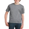 JustBlanks Youth 100% Cotton Casual Short Sleeves Essential T-Shirt - Athletic Heather* - S view 1