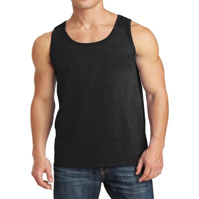 JustBlanks Mens Tank Tops Sleeveless Shirts for Men Workout Shirts for Men Tank T-Shirt Gym Sleeveless T-Shirt - Jet Black - S