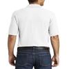 JustBlanks Mens Perfect Durable Cotton Jersey Short Sleeves Core Blend Pique Knit Polo Shirt - White - 2XL view 2