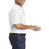 JustBlanks Mens Perfect Durable Cotton Jersey Short Sleeves Core Blend Pique Knit Polo Shirt - White - 2XL view 3