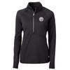 Cutter & Buck Women's Black Pittsburgh Steelers Adapt Eco Knit Half-Zip Pullover Jacket view 1