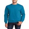JustBlanks Cozy Fleece Sweatshirts for Men - Soft Plain Crewneck Pullover, Warm Crew Neck Mens Sweatshirt - Neon Blue - 3X view 1