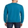 JustBlanks Cozy Fleece Sweatshirts for Men - Soft Plain Crewneck Pullover, Warm Crew Neck Mens Sweatshirt - Neon Blue - 3X view 2