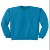 JustBlanks Cozy Fleece Sweatshirts for Men - Soft Plain Crewneck Pullover, Warm Crew Neck Mens Sweatshirt - Neon Blue - 3X view 4