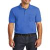 JustBlanks Mens Cotton Golf Polo Shirts for Men Short Sleeves Mens Polo Shirts with Pocket Core Blend Jersey Knit - Royal - S view 1