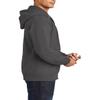 JustBlanks Men Full-Zip Hoodie Sweatshirt - Winter Outerwear Relaxed Fit Performance Fleece Hooded Sweatshirts for Men's - Charcoal - L view 3