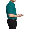 JustBlanks Men's Short Sleeves Silk Touch Polo Shirt 5-Ounce, Cotton-Poly Flat Knit Collar-Cuffs Polo Shirt for Men - Teal Green - Medium view 2