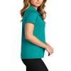 JustBlanks Womens Short Sleeves Golf Polo Shirt Athletic Lightweight Polo Sports Shirt for Women - Tropic Blue - X-Large view 2