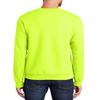 JustBlanks Mens Long Sleeve Sweatshirt Fleece Performance Crewneck Sweatshirts for Men - Safety Green - M view 2