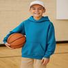 JustBlanks Youth Hoodies for Boys Girls Fleece Sweatshirt Children Pull on Hoody sweatshirt Youth Hooded Sweatshirt - Neon Blue - XS view 3