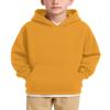 JustBlanks Youth Hoodies for Boys Girls Fleece Sweatshirt Children Pull on Hoody sweatshirt Youth Hooded Sweatshirt - Gold - S view 1
