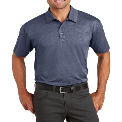 JustBlanks Short Sleeves Polo Shirt for Men's Regular-fit Sportwear Jersey Athletic Polo Shirt for Men - True Navy Heather - XX-Large