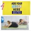 TEEAMORE Personalized Fitness Gym Towel Add Your Image Logo Yoga Pilates and Workout Towels (23X42 inches) view 2