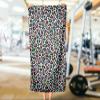 TEEAMORE Personalized Fitness Gym Towel Add Your Image Logo Yoga Pilates and Workout Towels (23X42 inches) view 3