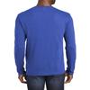JustBlanks Mens Casual Long Sleeves Regular Fit Fan Favorite Blend Crew Neck T-Shirt - True Royal Heather - M view 2