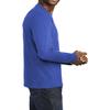 JustBlanks Mens Casual Long Sleeves Regular Fit Fan Favorite Blend Crew Neck T-Shirt - True Royal Heather - M view 3