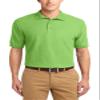 JustBlanks Men's Short Sleeves Silk Touch Polo Shirt 5-Ounce, Cotton-Poly Flat Knit Collar-Cuffs Polo Shirt for Men - Lime - Large view 1