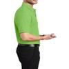 JustBlanks Men's Short Sleeves Silk Touch Polo Shirt 5-Ounce, Cotton-Poly Flat Knit Collar-Cuffs Polo Shirt for Men - Lime - Large view 2