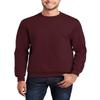 JustBlanks Cozy Fleece Sweatshirts for Men - Soft Plain Crewneck Pullover, Warm Crew Neck Mens Sweatshirt - Maroon - M view 1