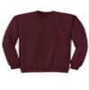 JustBlanks Cozy Fleece Sweatshirts for Men - Soft Plain Crewneck Pullover, Warm Crew Neck Mens Sweatshirt - Maroon - M view 4