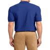 JustBlanks Men's Short Sleeve Polo Shirt Classic Fit Performance Lightweight Jersey Polo Sports Shirt for Men - Royal - 2XLT view 2