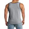JustBlanks Mens Tank Tops Sleeveless Shirts for Men Workout Shirts for Men Tank T-Shirt Gym Sleeveless T-Shirt - Athletic Heather/Jet Black - M view 2