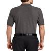 JustBlanks Men's Short Sleeves Silk Touch Polo Shirt 5-Ounce, Cotton-Poly Flat Knit Collar-Cuffs Polo Shirt for Men - Charcoal Heather Grey - Medium view 2