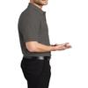 JustBlanks Men's Short Sleeves Silk Touch Polo Shirt 5-Ounce, Cotton-Poly Flat Knit Collar-Cuffs Polo Shirt for Men - Charcoal Heather Grey - Medium view 3