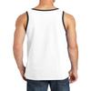 JustBlanks Mens Tank Tops Sleeveless Shirts for Men Workout Shirts for Men Tank T-Shirt Gym Sleeveless T-Shirt - White/Jet Black - S view 2