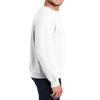 JustBlanks Mens Long Sleeve Sweatshirt Fleece Performance Crewneck Sweatshirts for Men - White - 2XL view 3