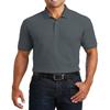 JustBlanks Short Sleeves Polo for Mens Regular-fit Sportwear Golf Polo Lightweight Athletic Cotton-Poly Polo Shirt for Men - Graphite - X-Small view 1
